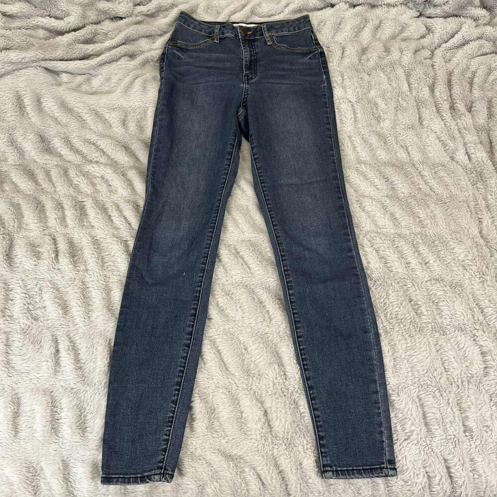 RSQ Jeans Women’s 3/26 LA Super High Rise Skinny Dark Wash Stretch Denim Casual